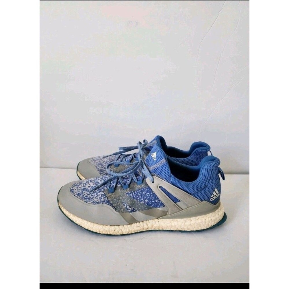 Adidas Crossknit Boost Golf Shoes - Blue & Gray Sneakers - Size 13